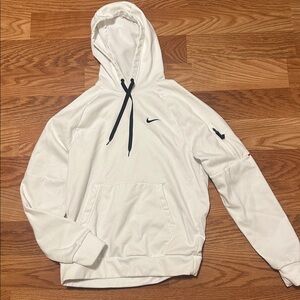 Nike White Hoodie with Black Details